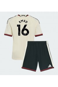 Manchester United Amad Diallo #16 Jalkapallovaatteet Lasten Kolmas peliasu 2026-27 Lyhythihainen (+ Lyhyet housut)